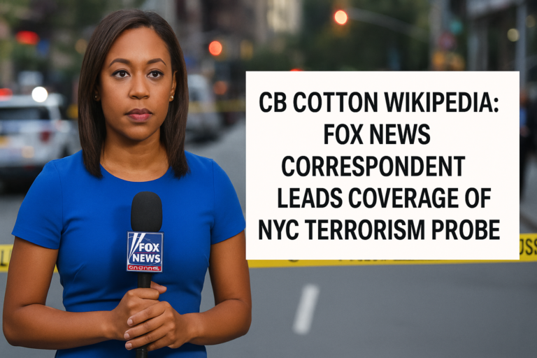 Cb Cotton Wikipedia: Fox News Correspondent Leads Coverage of NYC Terrorism Probe