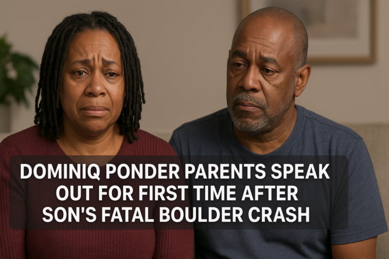Dominiq Ponder Parents Speak Out for First Time After Son’s Fatal Boulder Crash