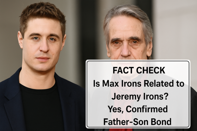Fact Check: Is Max Irons Related to Jeremy Irons? Yes, Confirmed Father-Son Bond