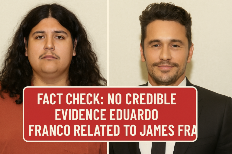 Fact Check: No Credible Evidence Eduardo Franco Related to James Franco