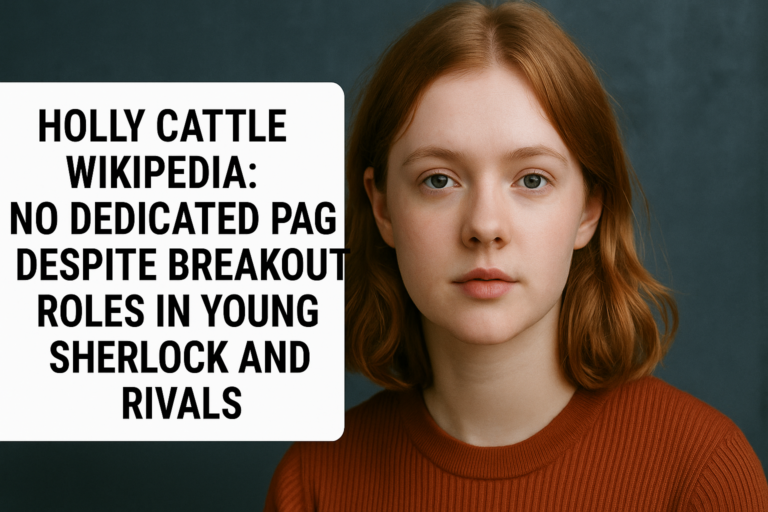Holly Cattle Wikipedia: No Dedicated Page Despite Breakout Roles in Young Sherlock and Rivals