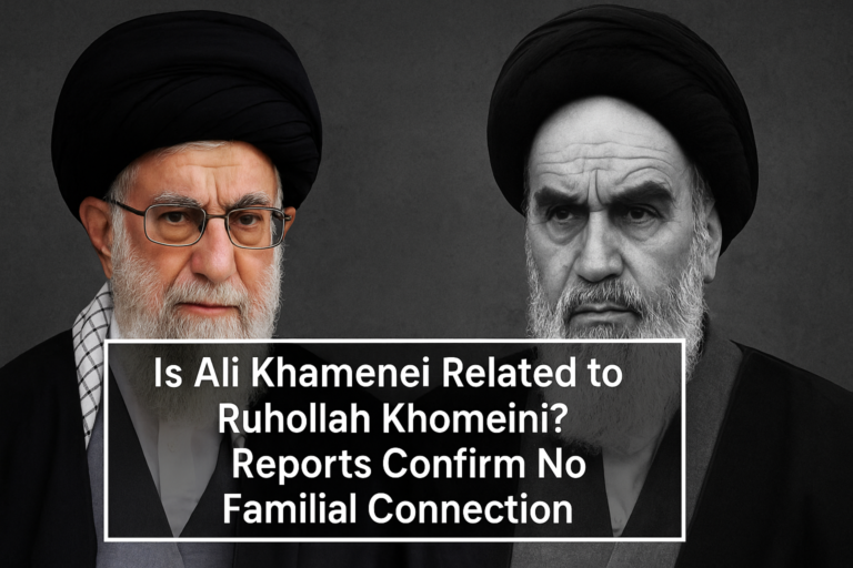Is Ali Khamenei Related to Ruhollah Khomeini? Reports Confirm No Familial Connection