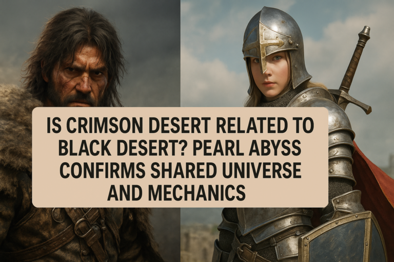 Is Crimson Desert Related to Black Desert? Pearl Abyss Confirms Shared Universe and Mechanics