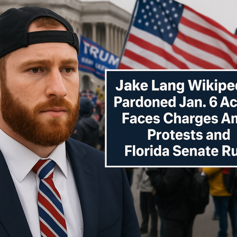 Jake Lang Wikipedia: Pardoned Jan. 6 Activist Faces Charges Amid Protests and Florida Senate Run