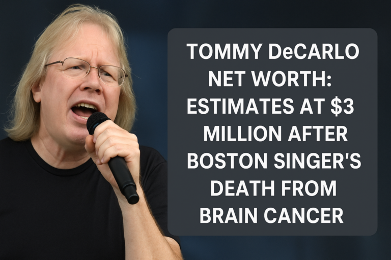 Tommy DeCarlo Net Worth: Estimates at $3 Million After Boston Singer’s Death from Brain Cancer