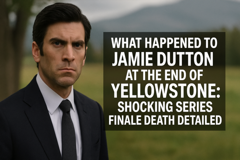 What Happened to Jamie Dutton at the End of Yellowstone: Shocking Series Finale Death Detailed